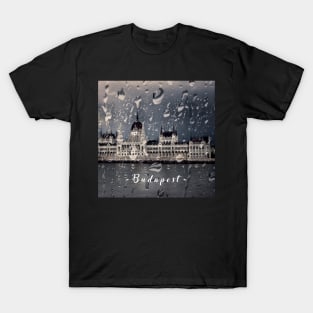 Hungarian Parliament in the Rain T-Shirt